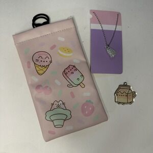 Pusheen Phone Pouch‎ , Necklace And Charm